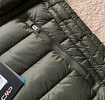Чоловіча зимова куртка пуховик CMP Man Jacket Zip Hood Хакі 30K2727-F977 Оригінал, фото 6
