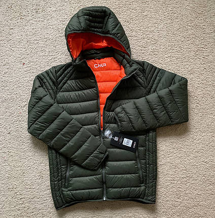 Чоловіча зимова куртка пуховик CMP Man Jacket Zip Hood Хакі 30K2727-F977 Оригінал, фото 1