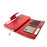 Шкіряний жіночий гаманець на магніті Karya 1119-46 червоний, фото 5