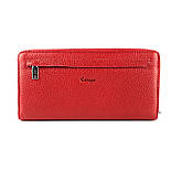 Шкіряний жіночий гаманець на магніті Karya 1119-46 червоний, фото 2