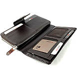 Жіночий шкіряний гаманець Karya 1119-015 коричневий, фото 6