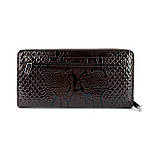 Жіночий шкіряний гаманець Karya 1119-015 коричневий, фото 2