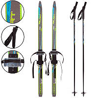 Лыжи беговые 90 см в комплекте с палками 70 см SK-0881-90B, Синий