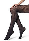 Calzedonia Жіночі колготи з візерунком С/М 4609 чорні, фото 2