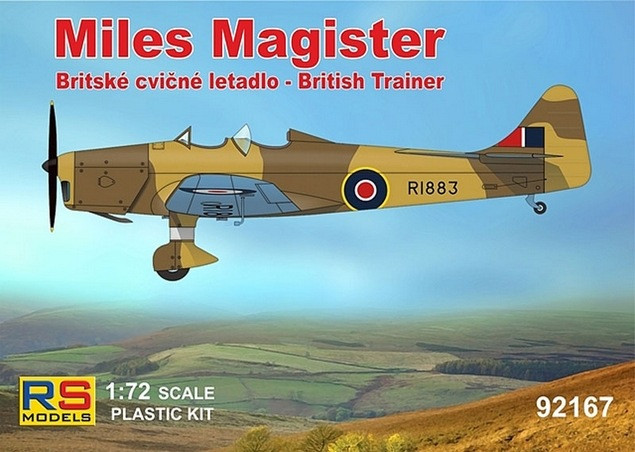 Пластикова модель 1/72 RS models 92167 Британський навчальний літак Miles Magister