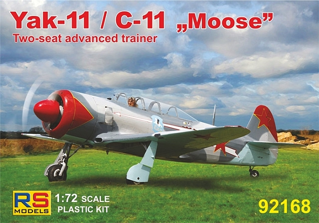 Пластикова модель 1/72 RS models 92168 Радянський навчально-тренувальний літак ЯК-11 / C-11 "Moose"