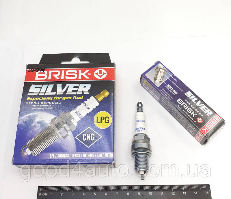 Свечи зажигания иномарки 16 клап. (Brisk) под газ DR17YS/1351, фото 1
