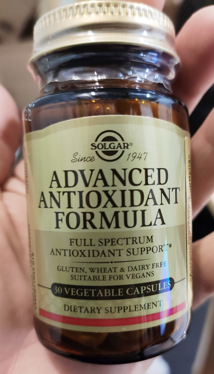 Advanced Antioxidant Formula, Антиоксидантна Формула, Solgar, 30 шт.