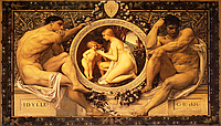 Набор алмазной вышивки (мозаики) "Идиллия". Художник Gustav Klimt