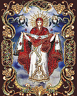 Набор алмазной вышивки (мозаики) икона "Покров Пресвятой Богородицы"