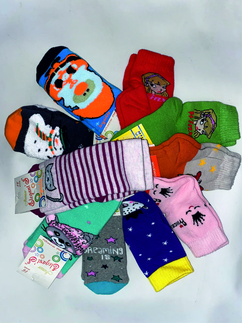 Дитячі теплі новорічні шкарпетки