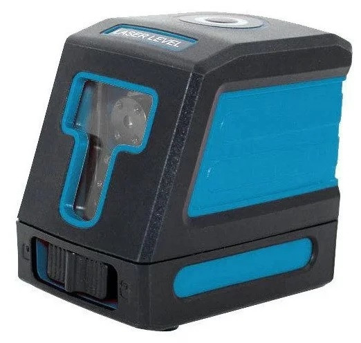 Міні лазерний нівелір KRAISSMANN 2 LL 15, Li-ion, дальність 15 м, 660 нм, буд. 0,3 мм/м, перехідник під штатив, фото 1