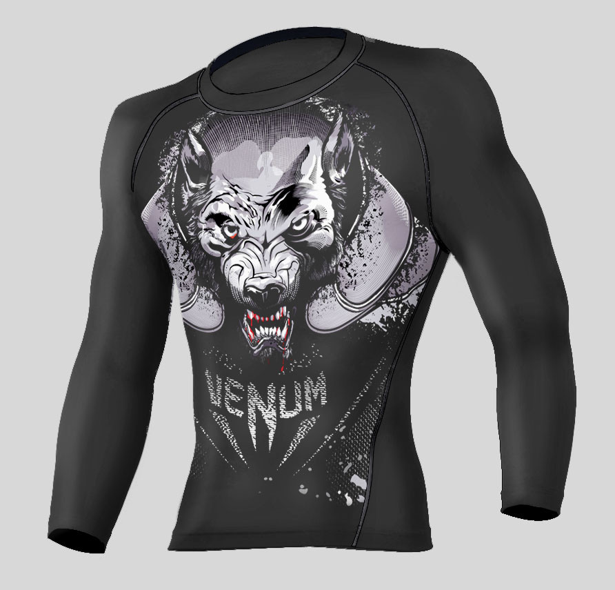 Рашгард для тренировок(фитнес, мма, бжж,)Venum Wolf XXXL - фото 1 - id-p1445939824