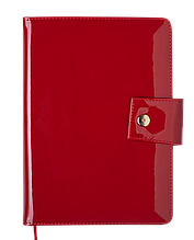 Щоденник датований 2022 DREAM, A5, червоний, позов.шкіра/поролон