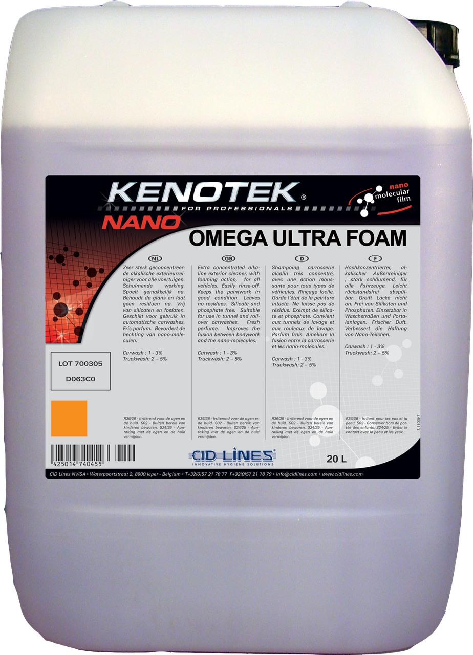 Kenotek Omega Ultra Foam — наношампунь для миття автомобіля