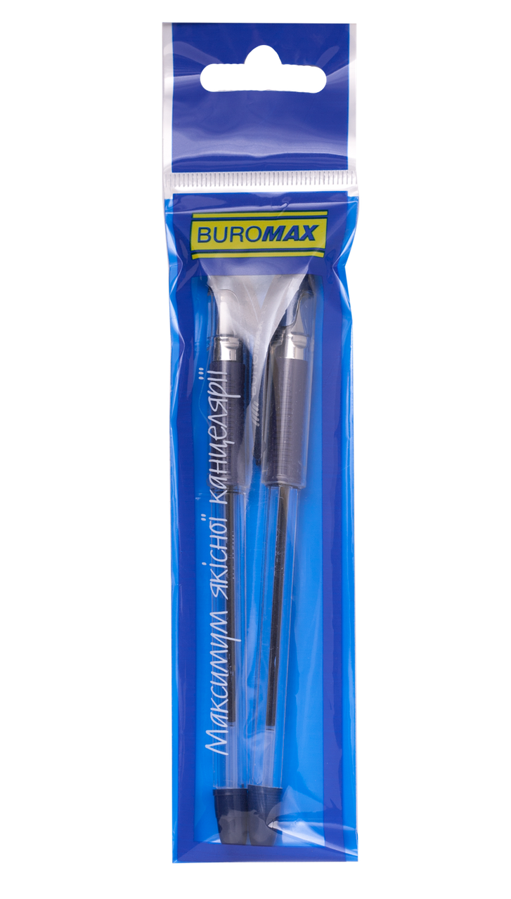 Ручка масляна MaxOFFICE, синя, 2 шт. в блістері