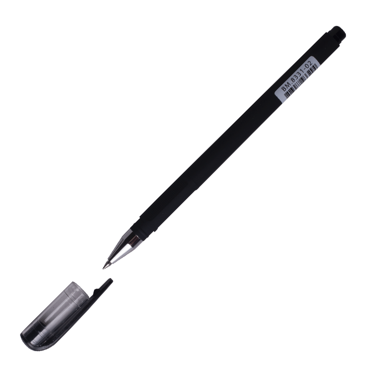 Ручка гелева FOCUS, RUBBER TOUCH, 0,5 мм, чорні чорнила