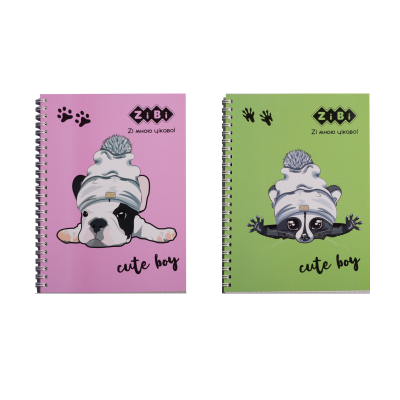 Блокнот на пружине сбоку CUTE kiddy, А-5, 64л., карт.обложка, KIDS Line, ассорти