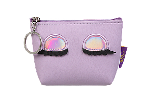 Кейс для монет EYES, 13x10,5x5,5 см, лавандовий (декор: очі-голограма)