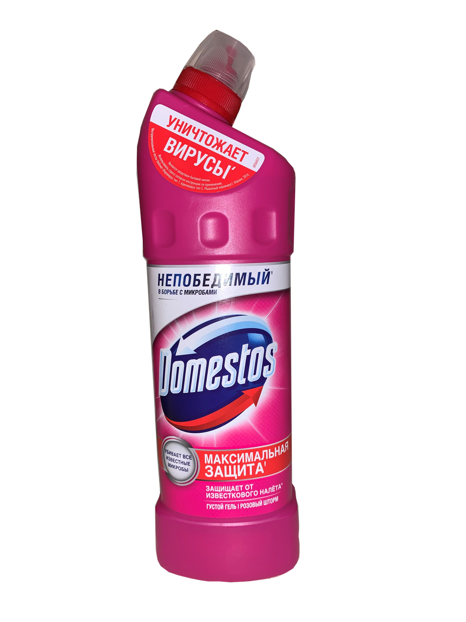 Засіб для чищення туалету "DOMESTOS", 1 літр, Рожевий Шторм