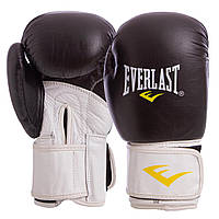 Боксерские перчатки на липучке EVERLAST MA-6750 черно-белые, 12 унций: Gsport