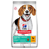 Hills Science Plan Canine Adult Perfect Weight Medium Chicken (Хиллс СП Перфект Вейт для средних собак 1+ лет)