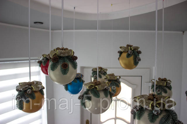 Новорічний декор "Шар великий білий перламутровий" Новорічний декор "Шар великий білий перламутровий"