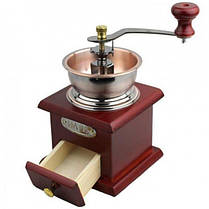 Кавомолка ручна з дерев'яною скринькою Empire EM-2360 Brown (N009344), фото 3