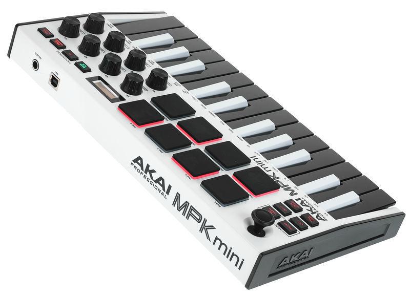 MIDI-клавиатура AKAI MPK MINI MK3 White - фото 5 - id-p1292390017