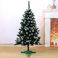 Штучна ялинка. Висота 2.20 м. (пишна). З м'якою голкою. "Королівська". З білим/зеленим напиленням. з білим кінчиком (засніжена)