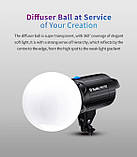 Дифузор куля Tolifo globe diffuser 200 mm Bowens, фото 5