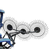 Граблі-ворошки тракторні ТМ "Агромір" "Сонячко" (3 колеса, грабліна 6 мм), фото 2