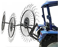 Грабли-ворошилки тракторные ТМ "Агромир" "Солнышко" (3 колеса, граблина 6 мм)