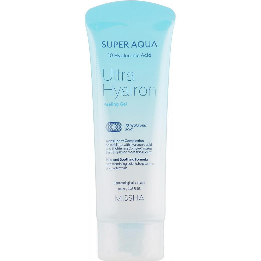 Пілінг-гель для очищення шкіри з гіалуроновою кислотою Missha Super Aqua Ultra Hyalron Peeling Gel 100 мл