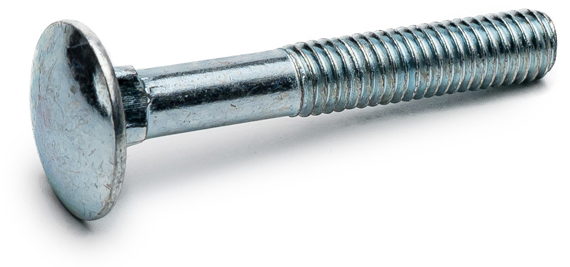 Болт меблевий М10х90 DIN 603 4.8 з напівкруглою головкою і квадратним підголовником, фото 1