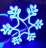 Неоновий світильник Сніжинка 320х320мм, фото 2