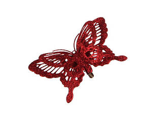 Декоративна прикраса кліпса "червона Метелик"