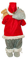 Фігурка новорічна Санта Клаус, 61 см (Червоний / Чорний / Сірий), фото 2
