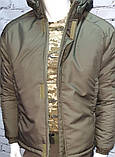 Зимові водозахисні куртки військові олива TASLAN для ЗСУ, НГУ, фото 2