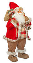 Фігурка новорічна Санта Клаус, 81 см (Червоний / Чорний), фото 2