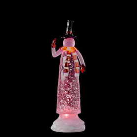 Фігурка декоративна "Сніговик", 12*9*27 см, "Luca Lighting", мультикольорової