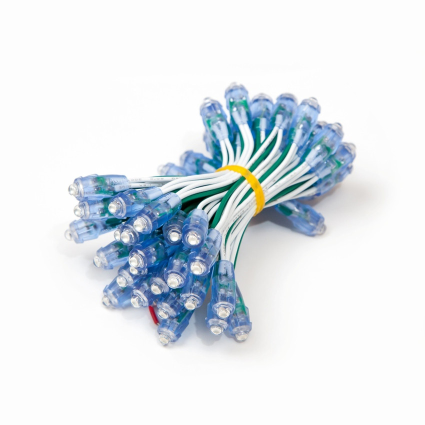 Світлодіод швидкого монтажу (піксель) 9 мм, 12 В, 0.1 Вт, зелений