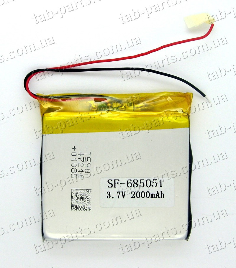 Батарея (акумулятор) для планшета 2000 мА·год, Li-Pol 3.7 В, 51*50*6 мм