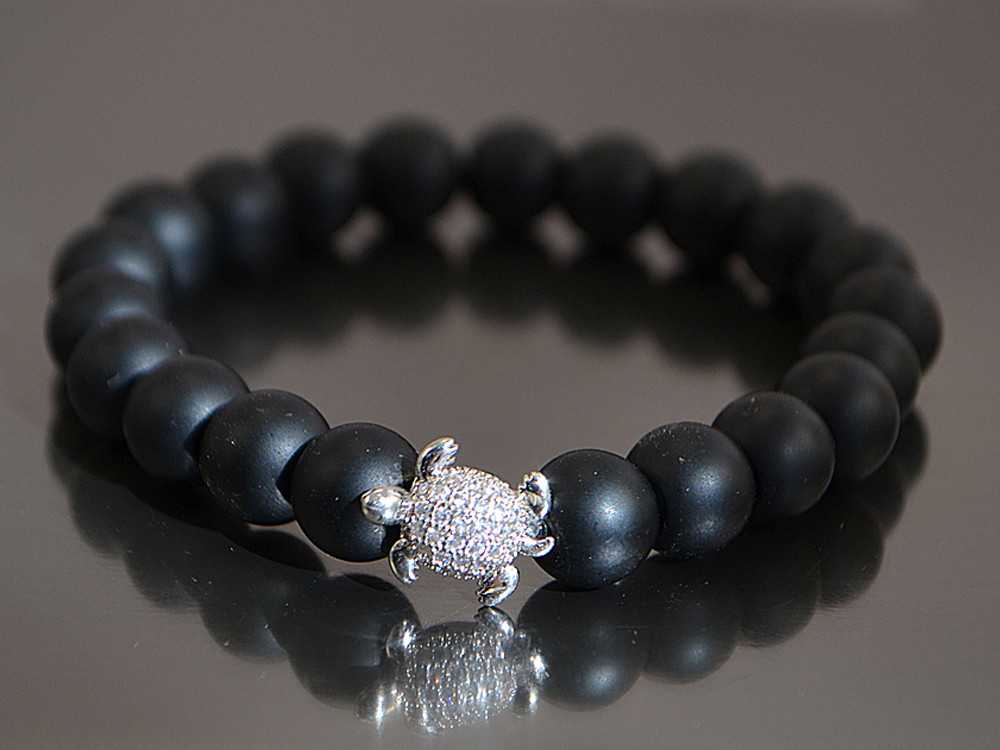 Браслет Черепаха (шунгіт 8 мм), фото 1