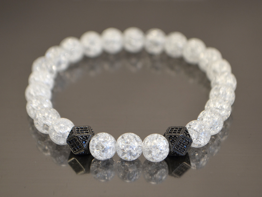 Браслет Кришталева геометрія (8 мм), фото 1