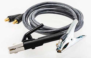 Комплект зварювальних кабелів Патон з електродотримачем і клемою «маса» КСК-16х3+3 10-25