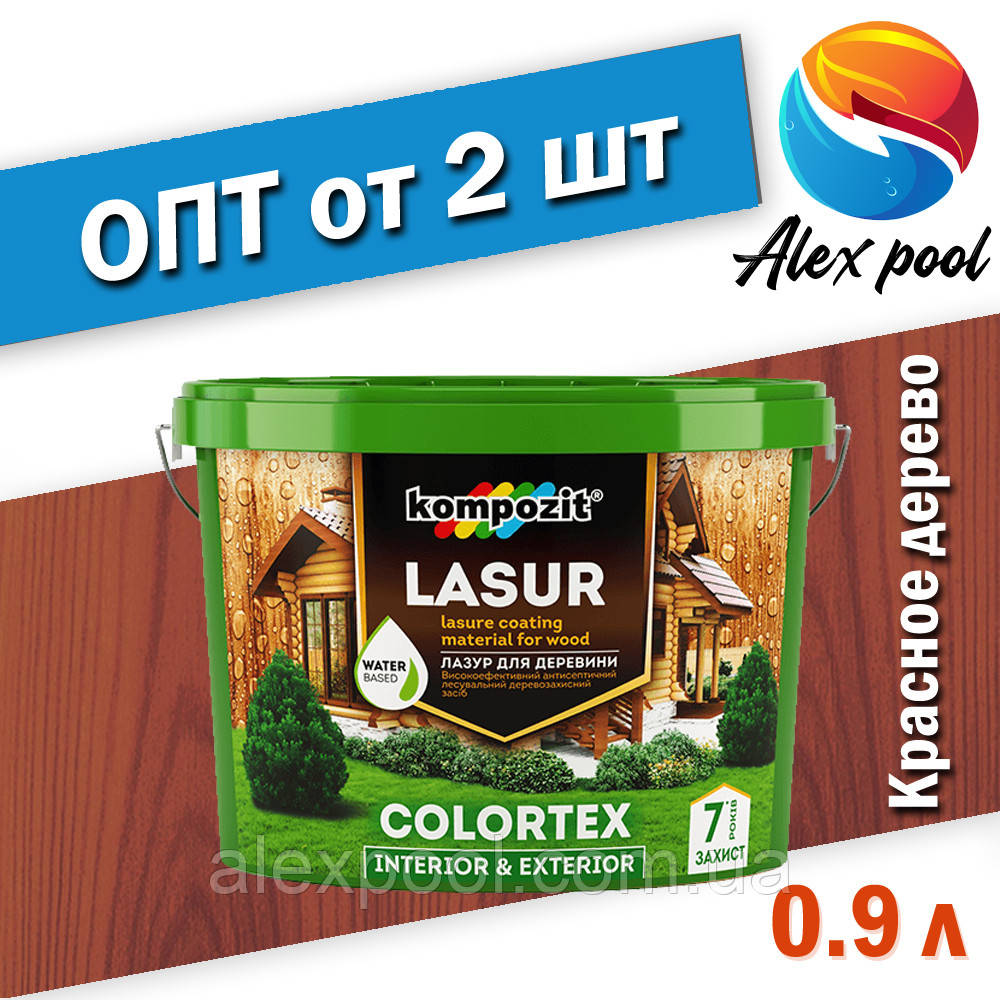 Kompozit COLORTEX Червоне дерево 0,9 л Лазур для деревини, Kompozit lasur colortex, Композит коортекс