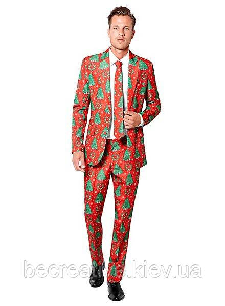 Чоловічий новорічний костюм КостюмMeister Christmas Trees Party