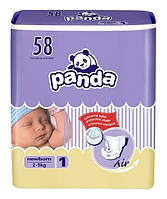 Підгузки Panda Newborn 2-5 кг 58 шт (5900516601683)