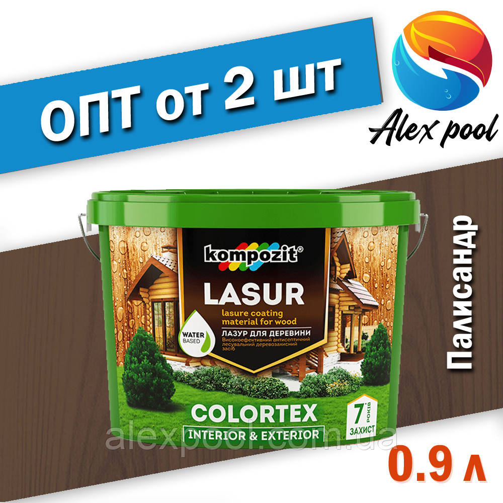 Kompozit COLORTEX Палісандр 0,9 л Лазур для деревини